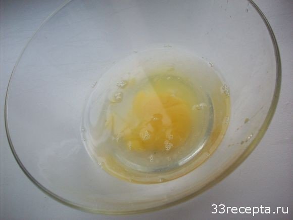яйцо с водой для кляра