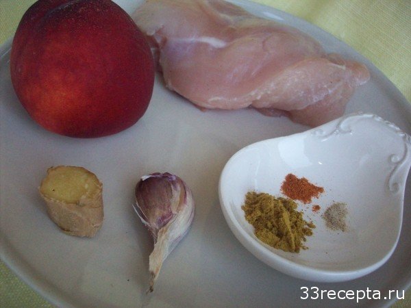 продукты для курицы с соусом из нектаринов
