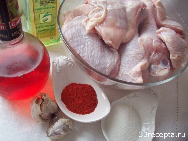 продукты для курицы в кисло-сладком соусе