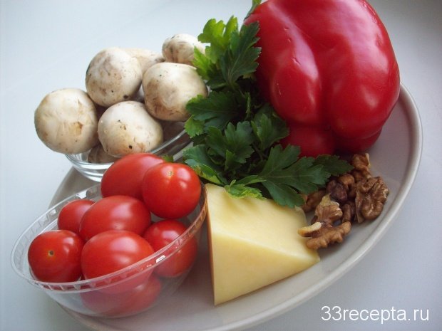 продукты для салата из жареных помидоров