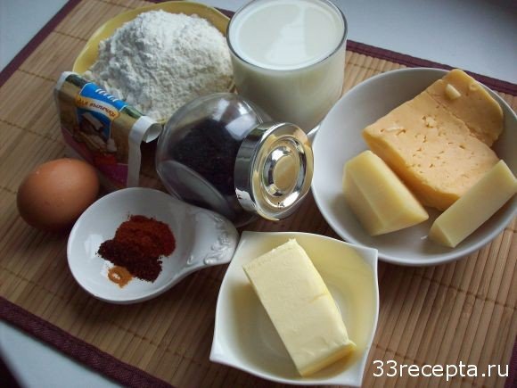 продукты для маффинов с сыром