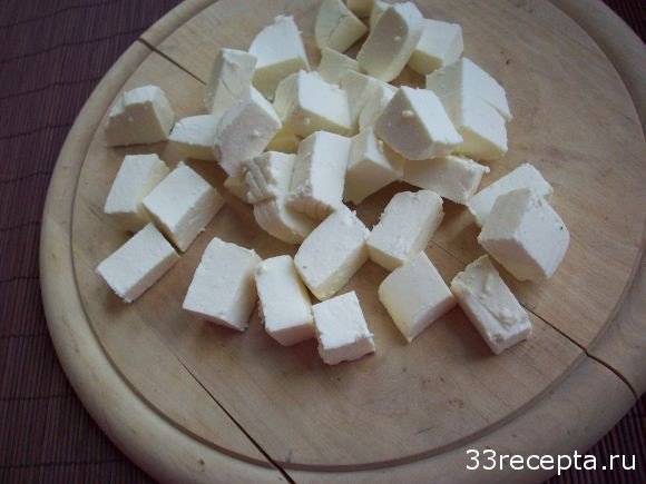 кубики адыгейского сыра