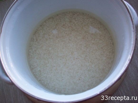 промытый рис
